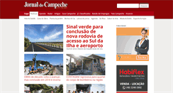 Desktop Screenshot of jornaldocampeche.com.br