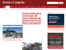 Tablet Screenshot of jornaldocampeche.com.br